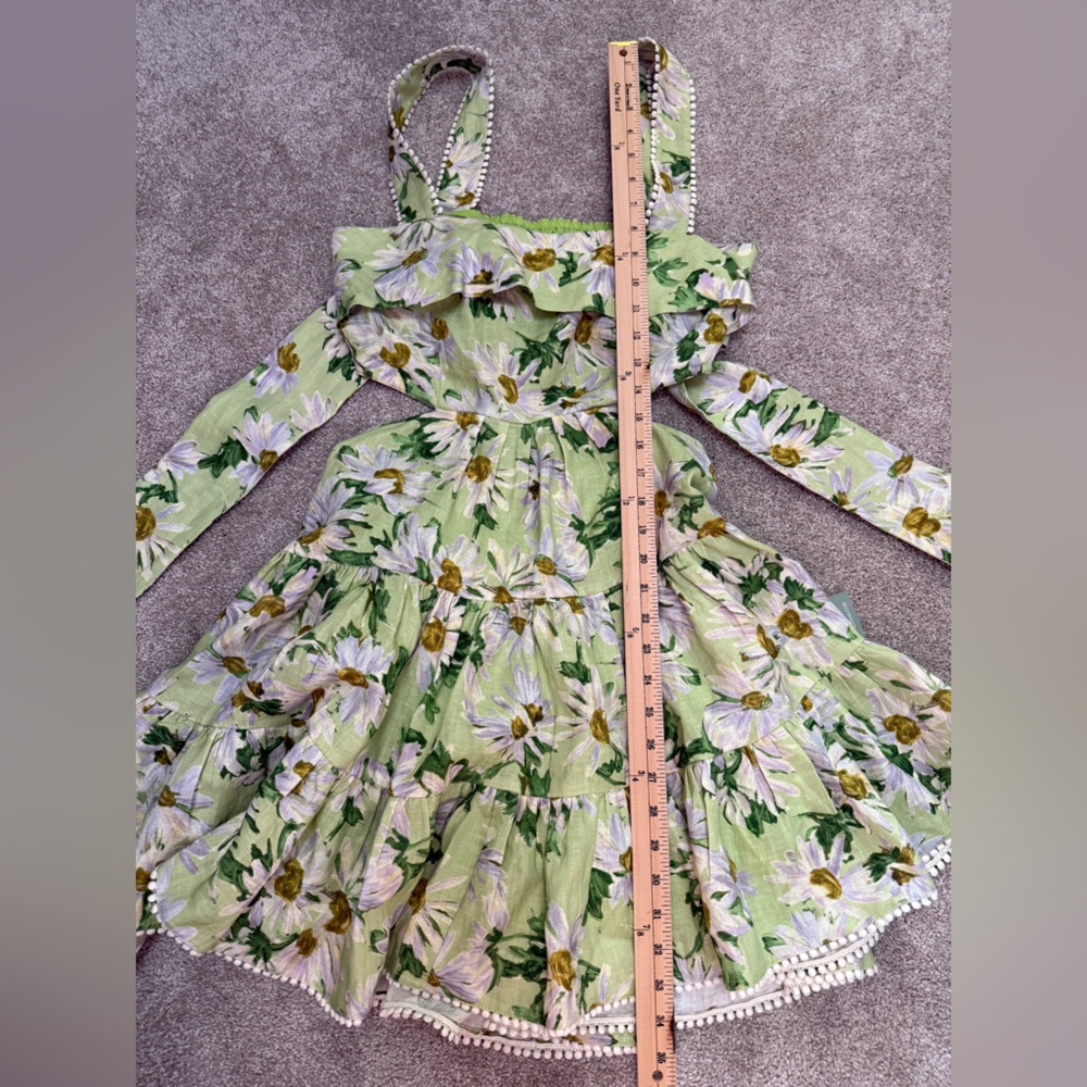 Alémais - Astra Floral Linen Minidress w Cut Outs - size US 6 - NWT - Picture 10 of 16